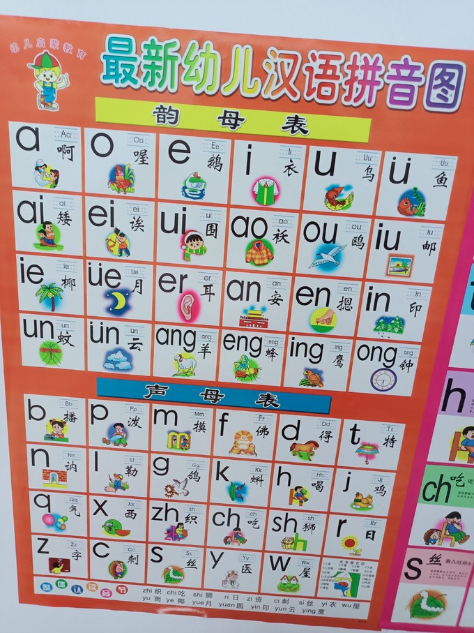 最新幼儿汉语拼音图