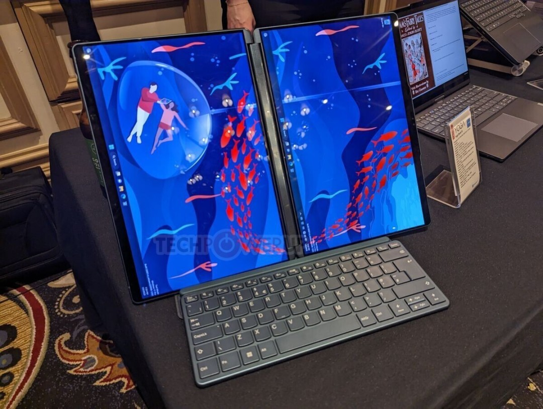双屏设计，多屏办公：联想发布 Yoga Book 9i 变形本，英特尔新酷睿U系列处理器 2699 欧元（约1.94万元）起_变形本_什么值得买