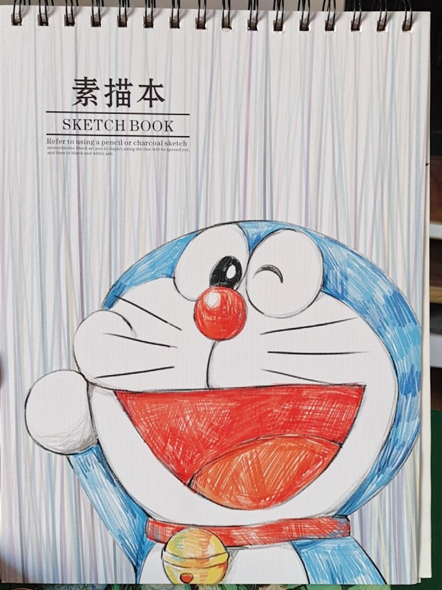 本子很大，纸质非常的不错，画起画来来很丝