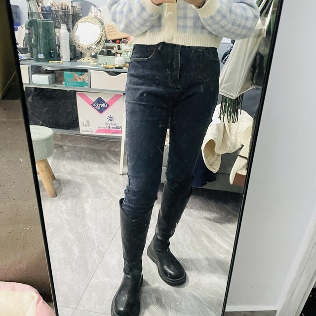 这个高腰牛仔裤真不错