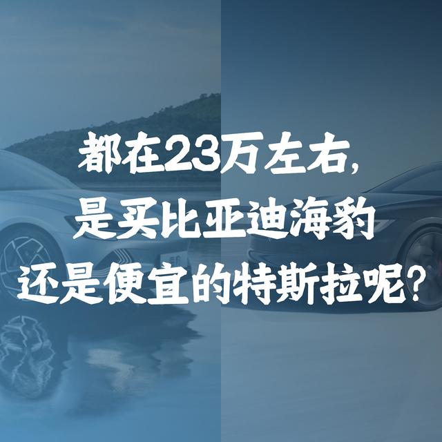 都在23万左右，是买比亚迪海豹还是便宜的特斯拉Model 3呢？