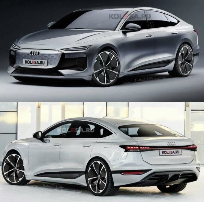 全新奥迪a6etron量产版渲染图曝光