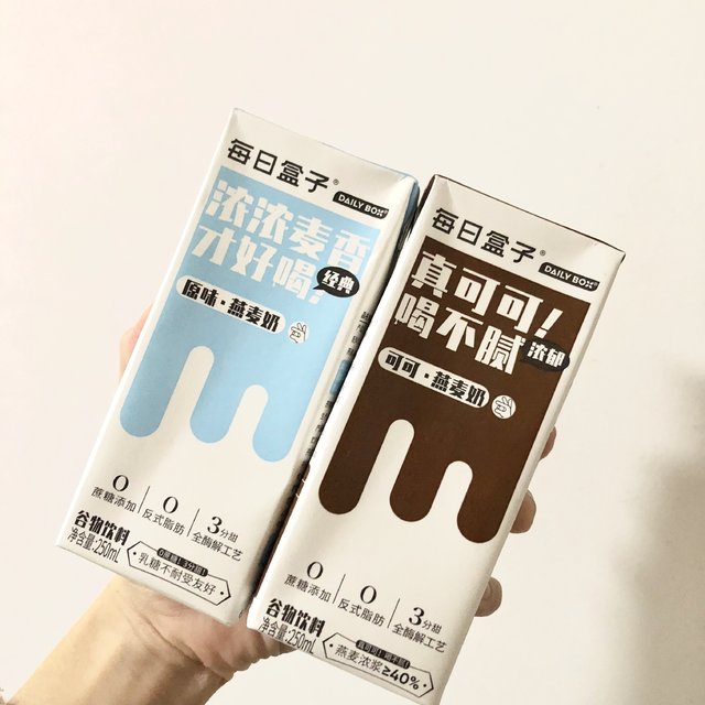 分享便利店里好喝的乳制品~每日盒子燕麦奶~