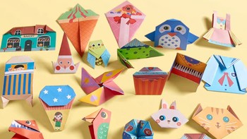  六品堂儿童折纸diy创意手工作品制作3d立体纸幼儿园3-6岁宝宝彩色折纸书专用男孩女孩趣味剪纸益智幼儿玩