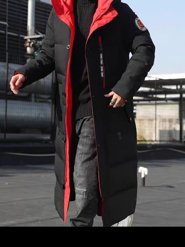 羽绒服男士2022新款潮男中长款青年学生加厚