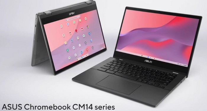 搭联发科迅鲲520：华硕发布 Chromebook CM14 和 CM14 Flip 变形本