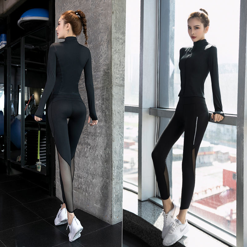 瑜伽服套装秋冬款运动外套上衣速干专业高端时尚显瘦跑步健身服女