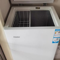 海尔100升小冰柜冷冻两用节能减霜冰箱
