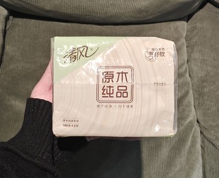 清风大包卫生纸原木纯品家用卫生纸实惠装