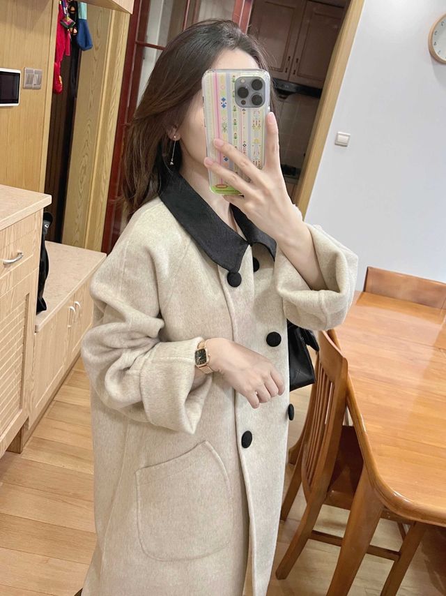 hin温柔的燕麦色大衣