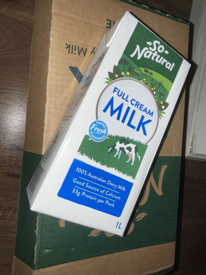 好喝 2023-01-15 09:38:30 so natural milk澳伯顿全脂牛奶1升*12盒