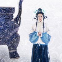 国风服饰|穿汉服致敬青花瓷