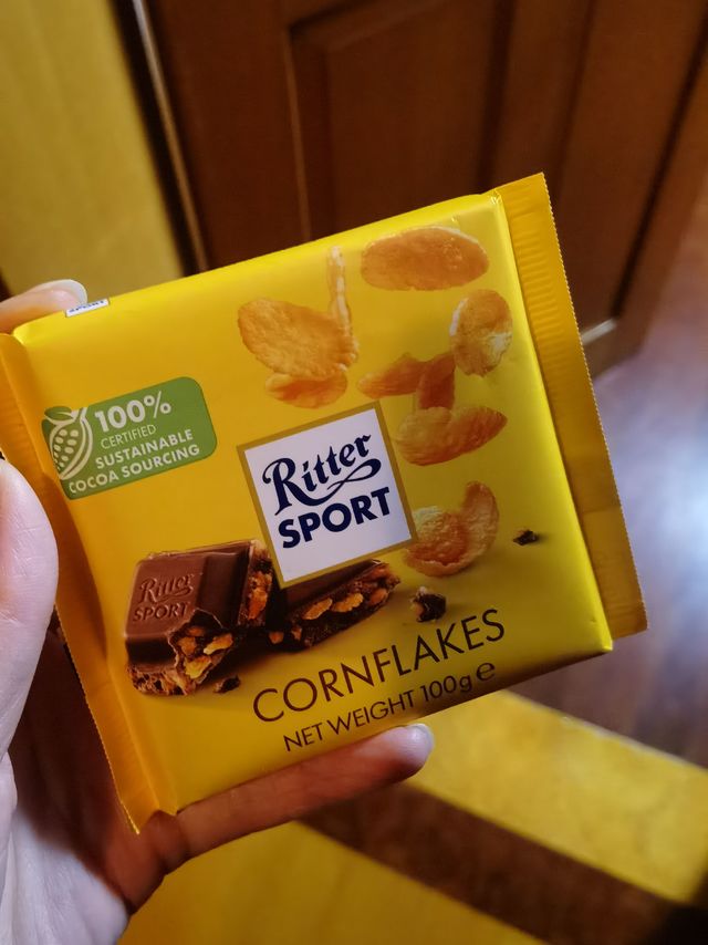 Ritter sport玉米片巧克力