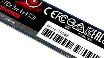 广颖电通发布UD85系列 NVMe SSD：顺序读取可达3600MB/s