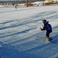 新手的第一次滑雪🎿