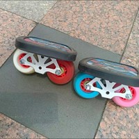两个轮子的漂移滑板。