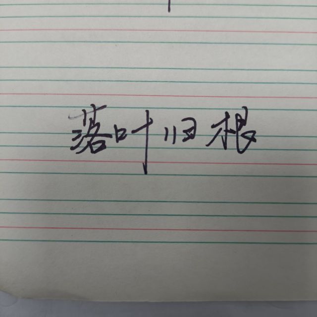 年后一定要坚持练字！