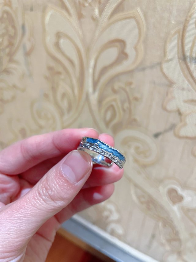 订婚之纯银的戒指也很好看哦