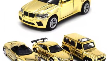 金色合金奔驰车模爆款儿童玩具仿真回力越野汽车模型蛋糕烘焙摆件