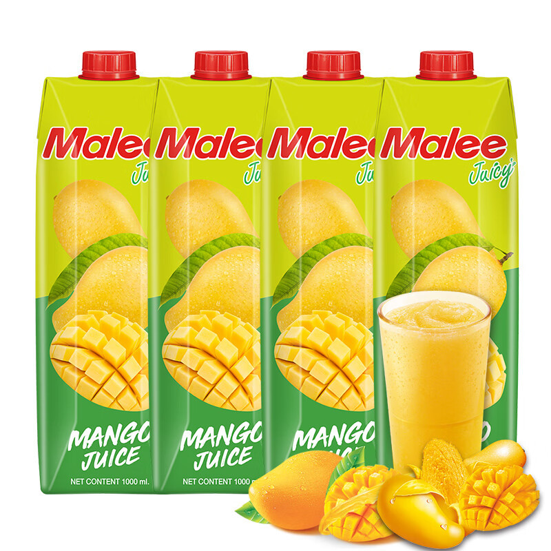 年货采购清单，玛丽（MALEE）泰国进口芒果汁饮料 