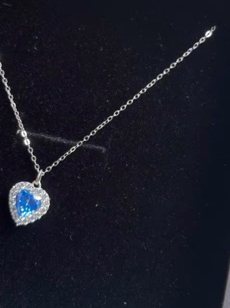 海洋之心小众的爱心项链