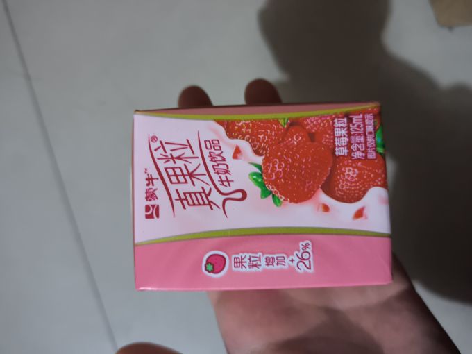 1月蒙牛小真果粒125ml20瓶草莓味迷你