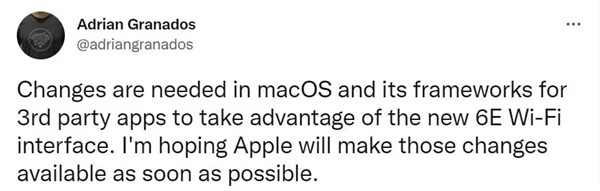 深挖丨新 MacBook Pro 部分应用不支持 Wi-Fi 6E，还未升级适配