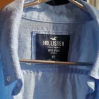 Hollister弹力牛津布修身衬衫