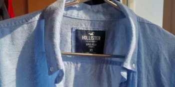 Hollister弹力牛津布修身衬衫