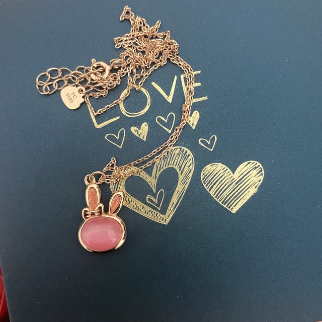 超可爱的蜜桃兔兔项链