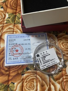 媳妇自己挑的银手镯，确实很不错