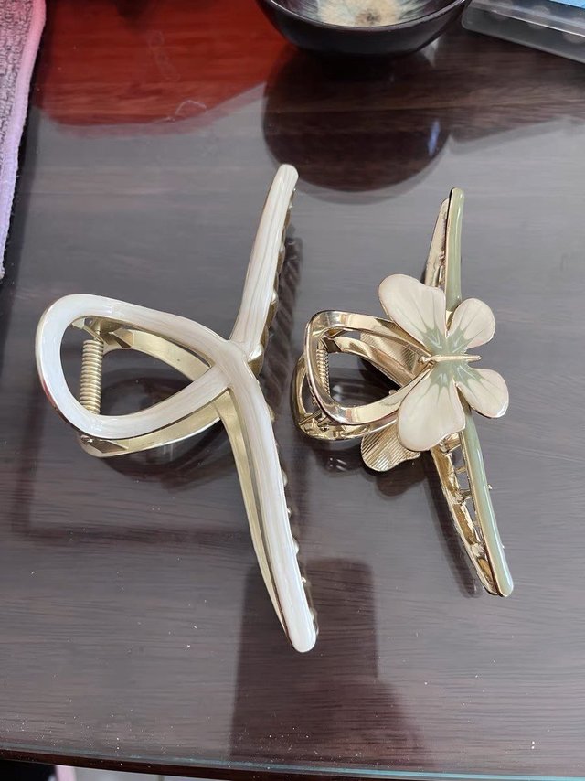 金属蝴蝶金属抓发夹