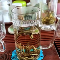 玻璃大容量带过滤茶杯。