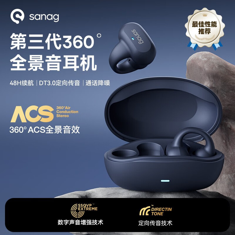新颖的佩戴方式，开启了sanag塞那Z50S PRO耳夹式蓝牙耳机独特体验