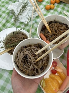 春节野餐———快手葱油荞麦面