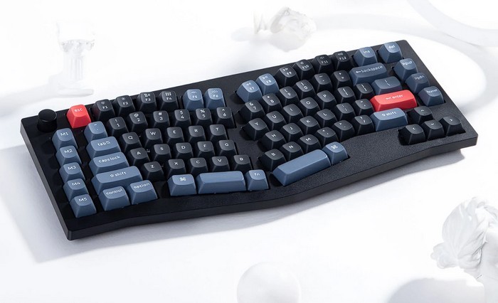 Keychron V10 客制化异形 Alice 机械键盘上架，人体工学设计，可玩性高，国产轴
