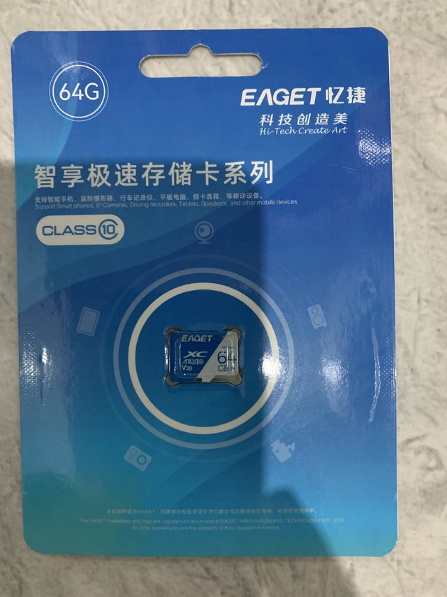 不到12元到手的64g忆捷tf卡，性价比高