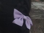 紫色蝴蝶结儿童发饰