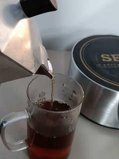 摩卡壶煮红茶很香