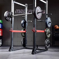 商用私教深蹲架卧推架框式crossfit训练架杠铃架龙门架健身房器材