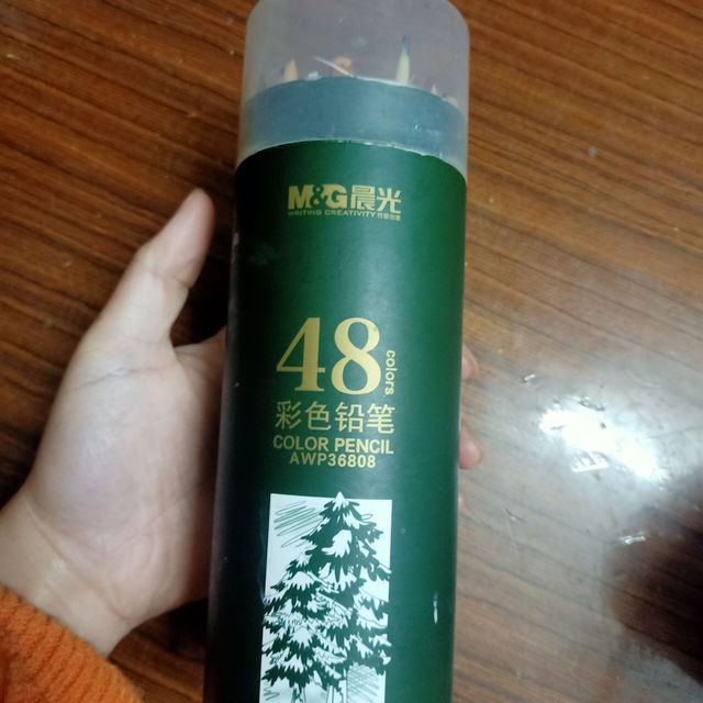 咱就是说这个晨光48色的彩铅上色好看