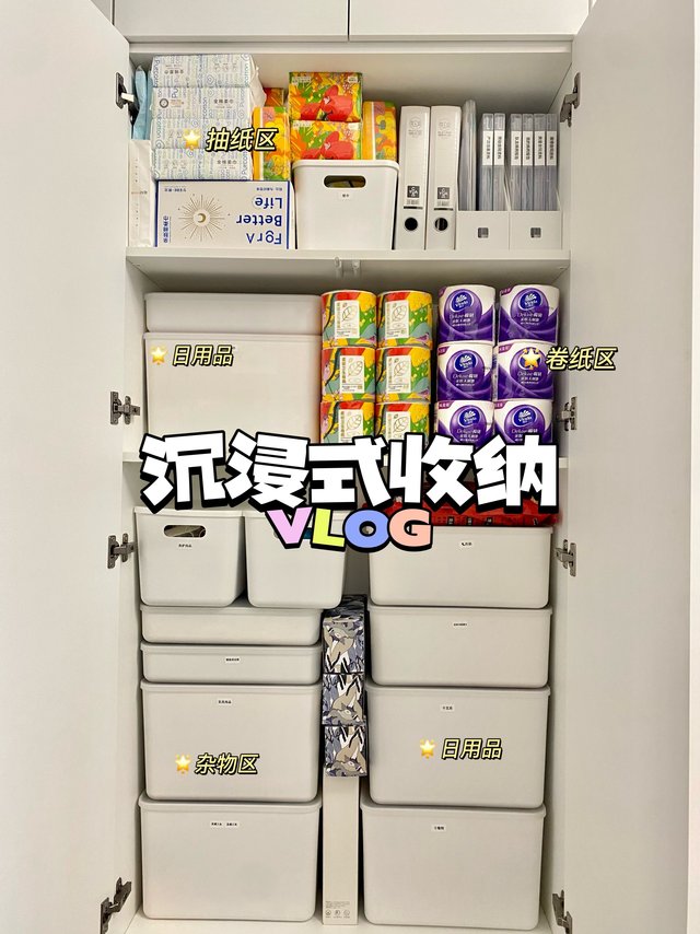 沉浸式电视柜收纳整理！整整齐齐才舒服啊！