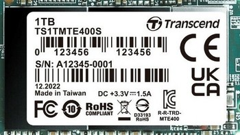 创见发布紧凑型 MTE400S SSD 固态硬盘，2GB/s读取，群联主控