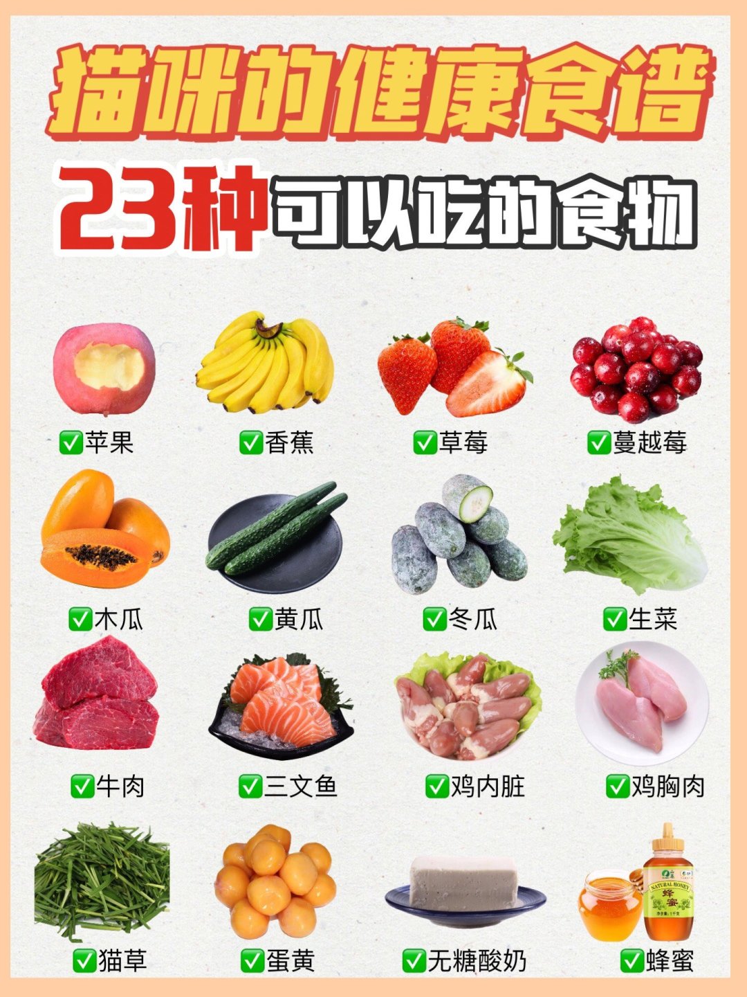 猫咪能吃的人类食物分享I新手养猫必看_什么值得买