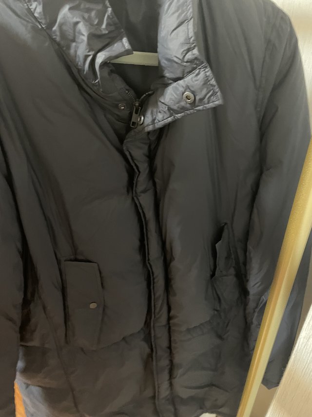 速写中长款男士羽绒服