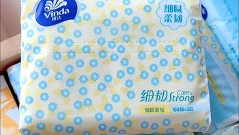 维达细韧抽纸，3层100抽*24包