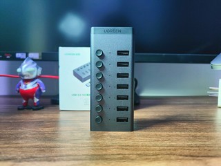 绿联USB 3.0 七口高速分线器，远离接口不足