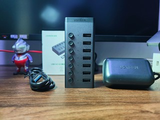 绿联USB 3.0 七口高速分线器，远离接口不足