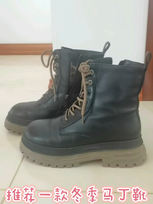 冬季时尚棉鞋篇-森达保暖马丁靴