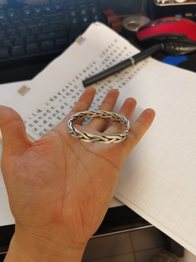 179块钱32g的顺庆银楼的编制手镯